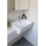 ADP Miya 550 Semi Recessed Basin White Gloss TOPSMISR55WG