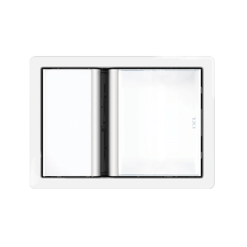 IXL Bathroom Lighting Premium Tastic Luminate Single Heater, Fan & Light White Fascia 31411