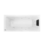 Decina Cortez 1520mm Contour Spa Bath 12 Jet White CO1525CNSPAWC