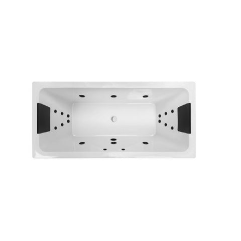 Decina Carina 1750mm Dolce Vita Spa Bath 18 Jet White CA1750DVSPAWC