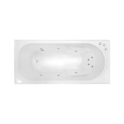 Decina Modena 1520mm Santai Spa Bath 10 Jet White MO1510SAN10JW