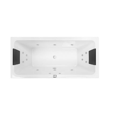 Decina Carina 1750mm Contour Spa Bath 14 Jet White CA1750CNSPAWC