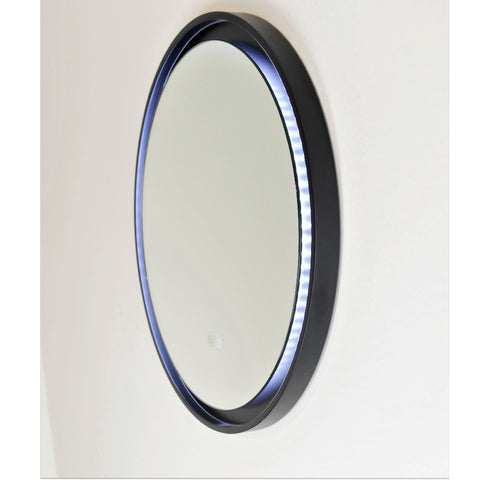 Remer Eclipse Mirror LED 800x800mm Matte Black E80D-MB