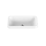 ADP Pride Semi Inset Basin Matte White TOPTPRI5537-TS