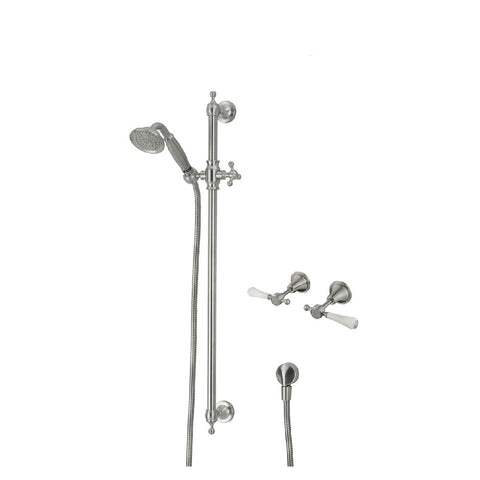 Fienza Lillian Lever Rail Shower Set Brushed Nickel 339103BN