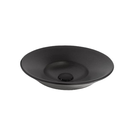 ADP Venus Ceramic Semi Inset Basin Matte Black TOPCVENBK