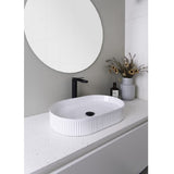 ADP Pill Fluted Above Counter Basin Gloss White TOPCPFL5836GW
