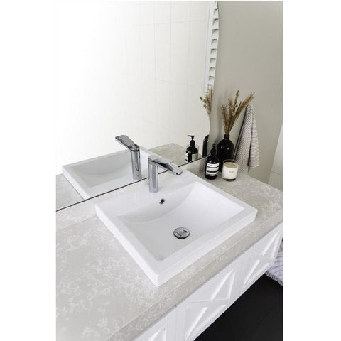 ADP Scoop Semi Inset Basin Gloss White TOPCSCO5446GW