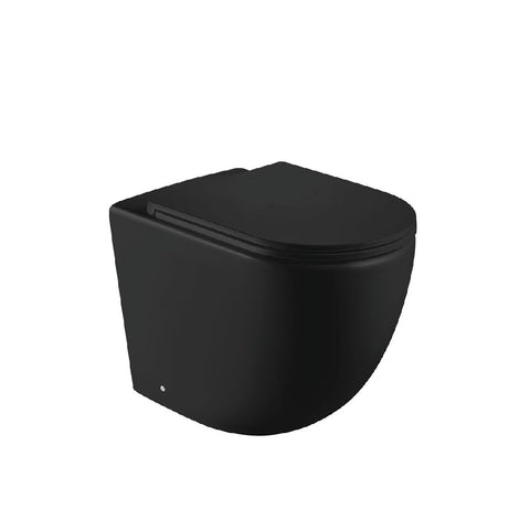 Fienza Koko Toilet Pan To Floor Matte Black K002376MBA-PS