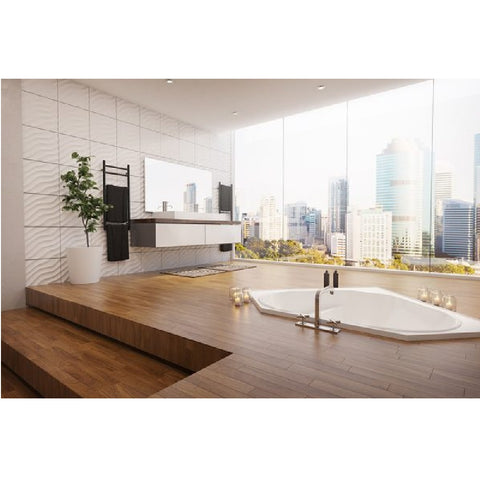 Decina Angelique 1295mm Corner Santai Spa 12 JET White AN1295SAN12JW