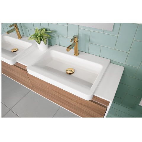ADP Integrity Semi Recessed Basin 550mm Matte White TOPTINT5540-TS