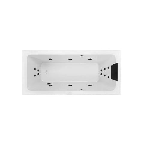 Decina Shenseki 1515mm Dolce Vita Spa Bath 16 Jet White SHEN1510DVSPAWC