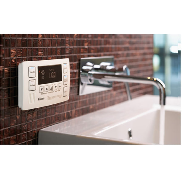 Rinnai Deluxe Bathroom Water Controller White BC100V1W