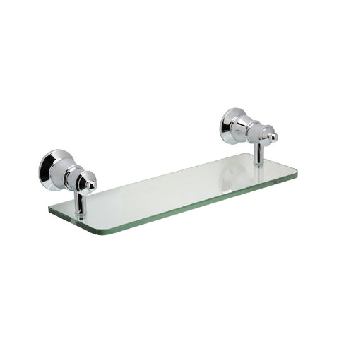 Fienza Lillian Glass Shelf Chrome (4358690734140)