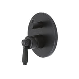 Fienza Eleanor Wall Shower Mixer Matte Black with Matte Black handle (4358688964668)