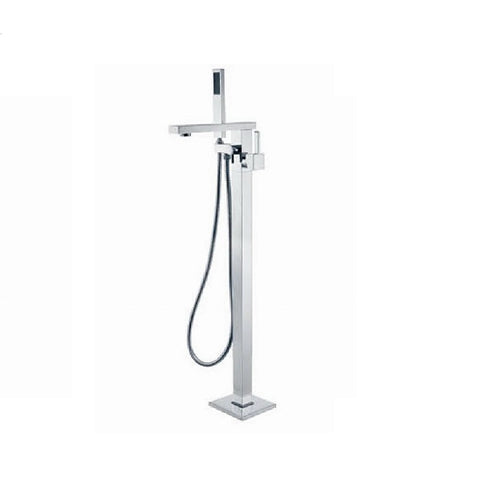 Fienza Jet Floor Mounted Bath Mixer and Shower head Chrome (4358676938812)