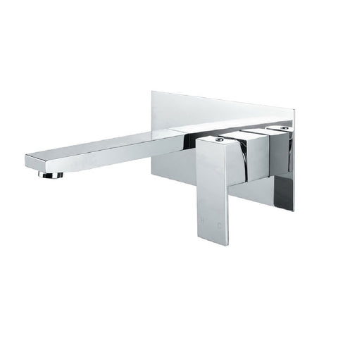 Fienza Jet Wall Basin/ Bath Mixer with Spout Chrome (4358676709436)