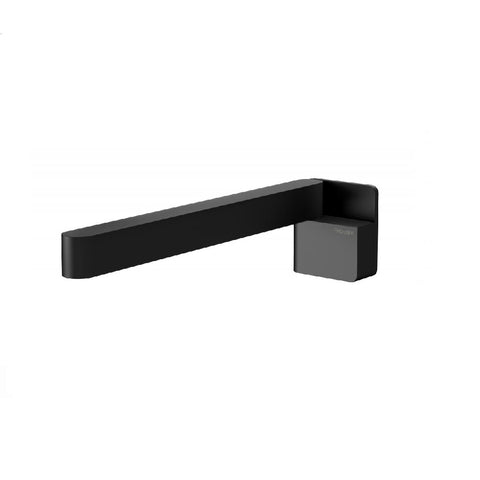 Phoenix Designer Swivel Bath Outlet 230mm Square Matte Black (4358682673212)