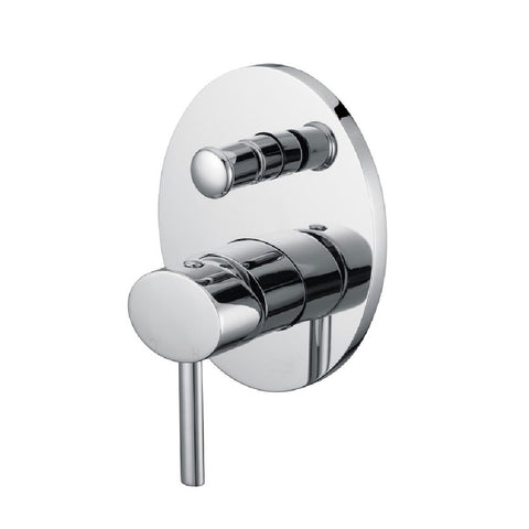 Fienza Ovalie Wall Shower/ Bath Mixer with Diverter Chrome (4358677200956)