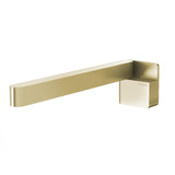 Phoenix Designer Swivel Bath Outlet 230mm Square Brushed Gold (4358682804284)