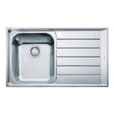 Franke Sink Neptune Single Bowl Right Hand Drainer- Stainless Steel- NEX611RHD (4429427277884)