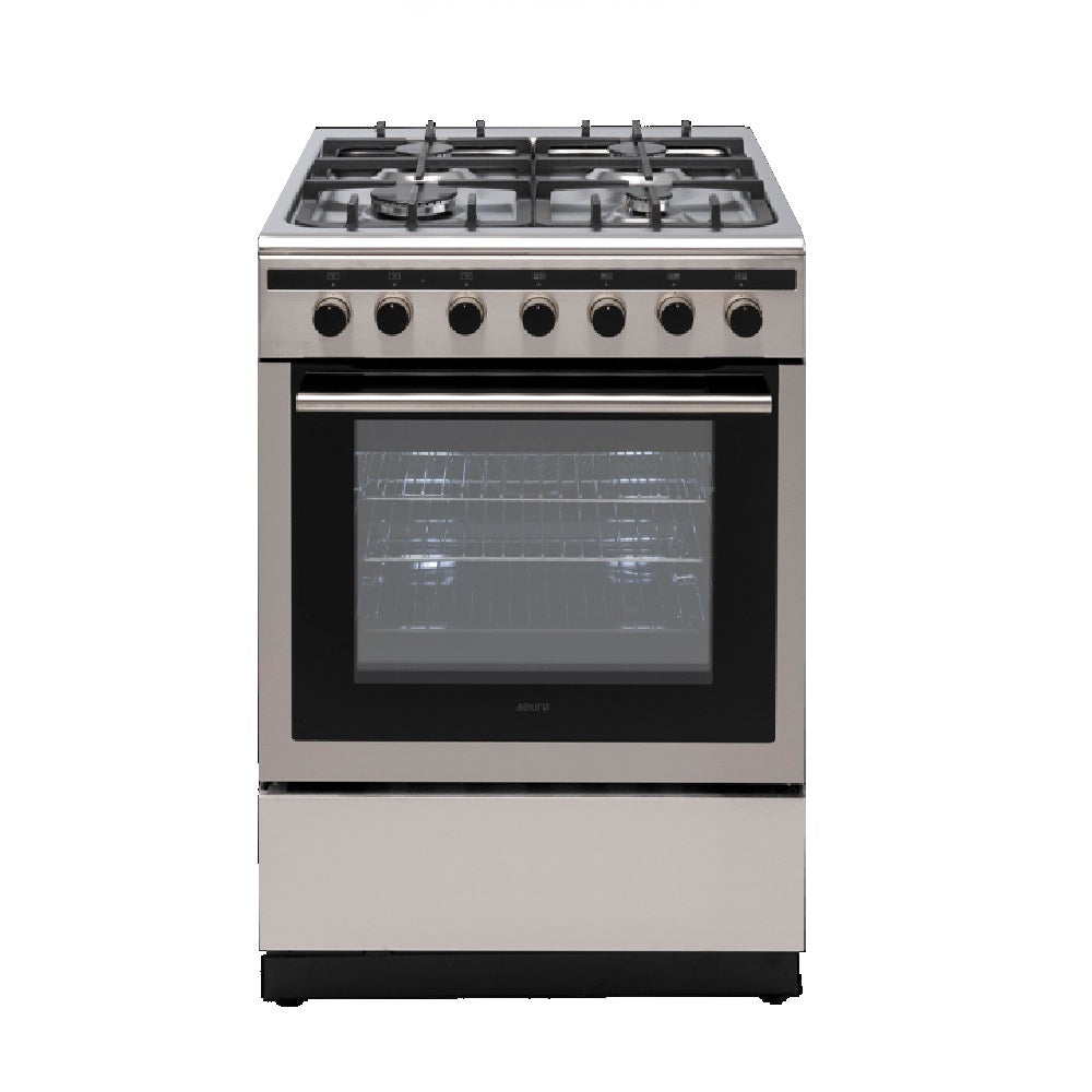 Euro Oven Freestanding 600mm Dual Fuel Stainless Steel EV600DFSX (4426596581436)