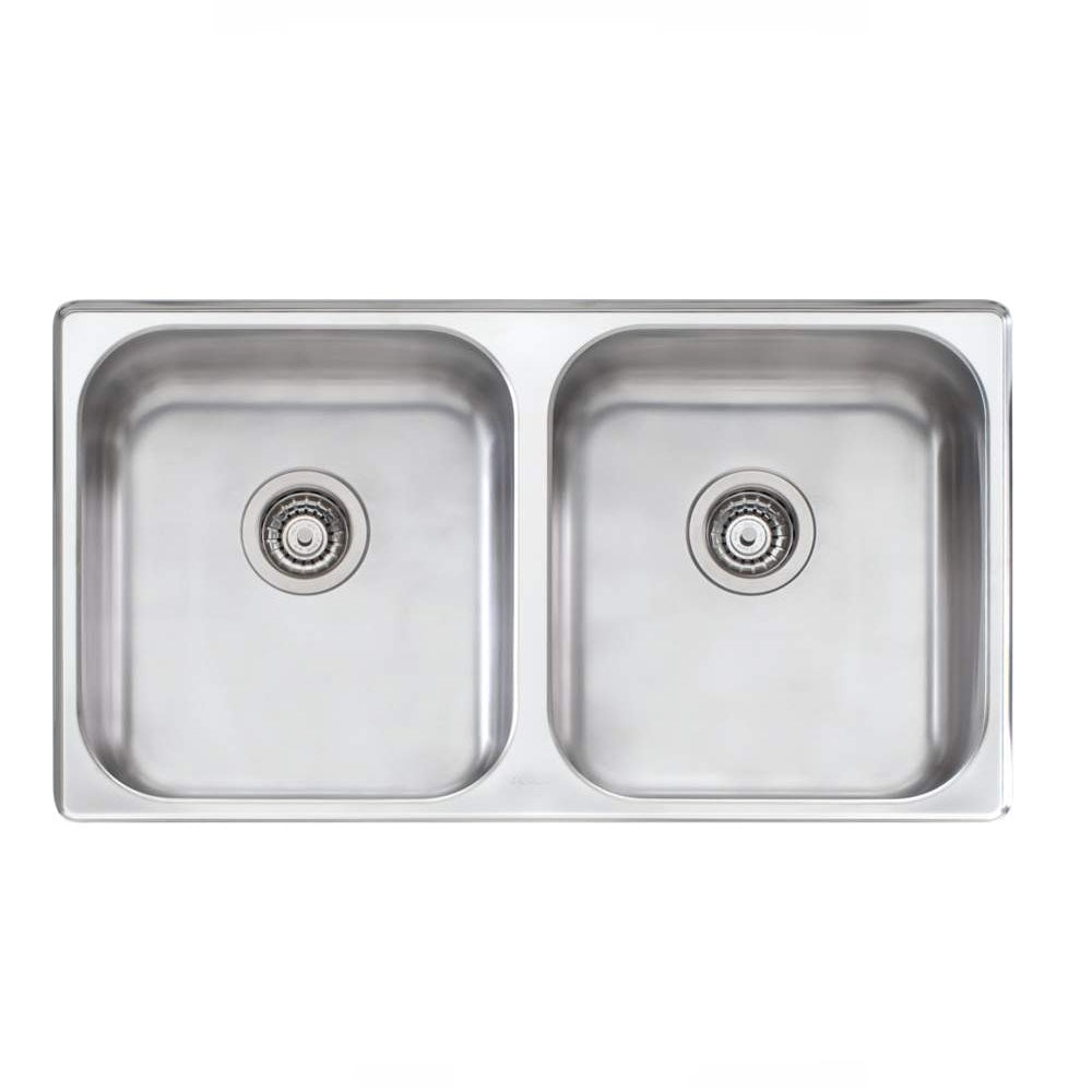 Oliveri Nu Petite Sink 890 x 515 Double Bowl Undermount Stainess Steel (4358684737596)