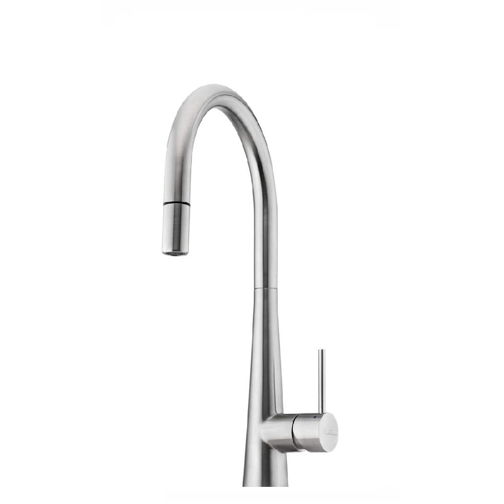 Oliveri Essente Gooseneck Pull Out Sink Mixer Stainless Steel (4358686146620)