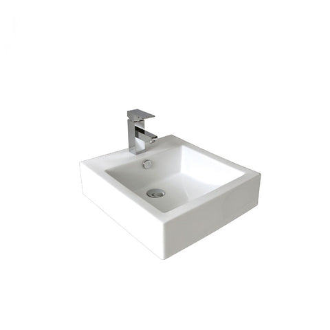 Seima Kyra 010 Basin Above White with OverflowOne Taphole 191437 (4438188195900)