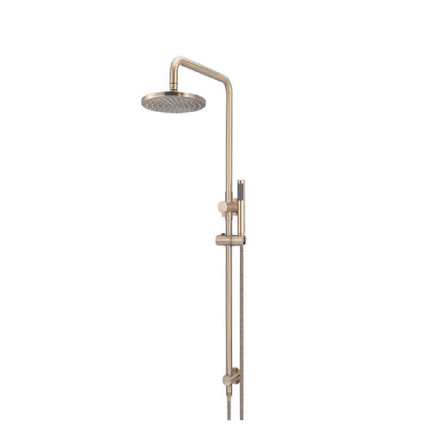 Meir Shower Twin Rail Round MZ0704-R-CH Champagne (4466422710332)