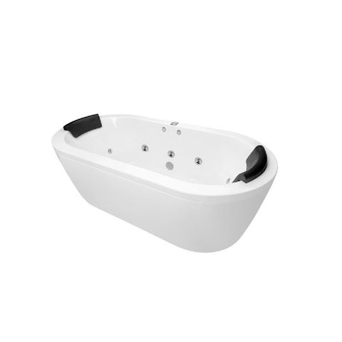 Decina Mintori 1790 Contour Spa Bath (14 Jets) Freestanding White MI1800FSCNSPAWC (4445923409980)