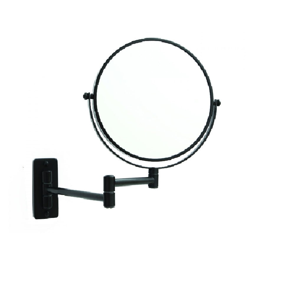 Thermogroup Ablaze Magnifying Mirror Non Lit Wall Mount 1x-5x Matte Black (4358678937660)