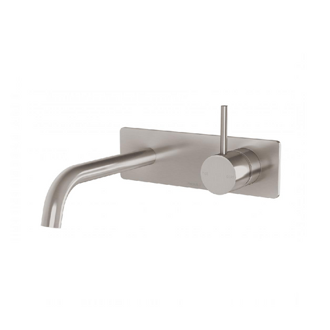 Phoenix Vivid Slimline Up Wall Basin/ Bath Mixer Set Brushed Nickel (4414610604092)