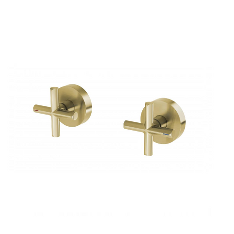 Phoenix Vivid Slimline Plus Wall Top Assemblies Brushed Gold (4414610145340)