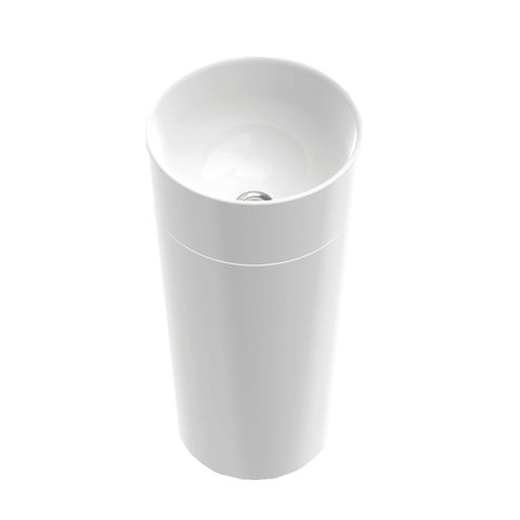 Seima Adria Basin Pedestal White Matte 191155 (4516800659516)