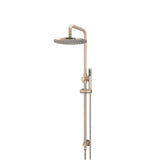 Meir Combination Shower Rail 300mm Rose, Single Function Hand Shower Round - Champagne MZ0706-R-CH (4476085469244)