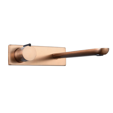 Vito Bertoni Sol Matt Copper & Black Wall Basin/Bath Set 220mm Fixed Bp 44140 (4439453007932)