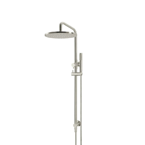 Meir Combination Shower Rail 300mm Rose, Single Function Hand Shower Round - PVD Brushed Nickel MZ0706-R-PVDBN (4476085502012)