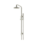 Meir Combination Shower Rail 200mm Rose, Single Function Hand Shower Round - PVD Brushed Nickel MZ0704-R-PVDBN (4476085043260)