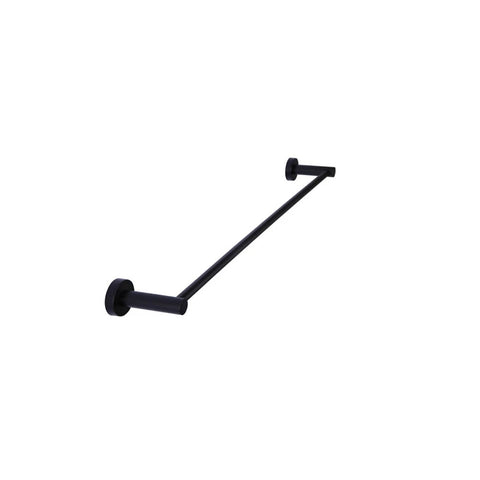 Meir Single Towel Rail 600mm Round - Matte Black MR01-SR60 (4476081733692)