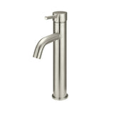 Meir Basin Mixer Round Tall Curved - PVD Brushed Nickel MB04-R3-PVDBN (4476081078332)