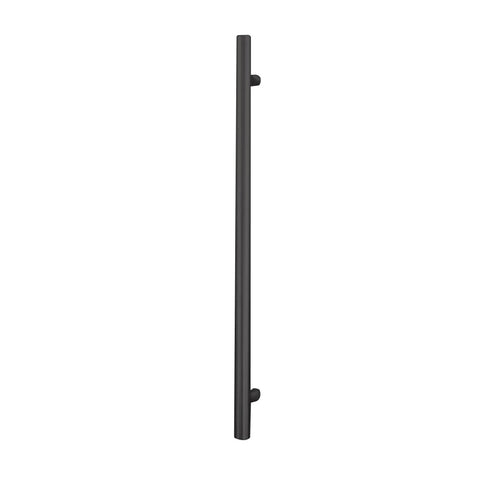 Radiant Vertical Round Single Bar Heated Matte Black BLK-VTR-950