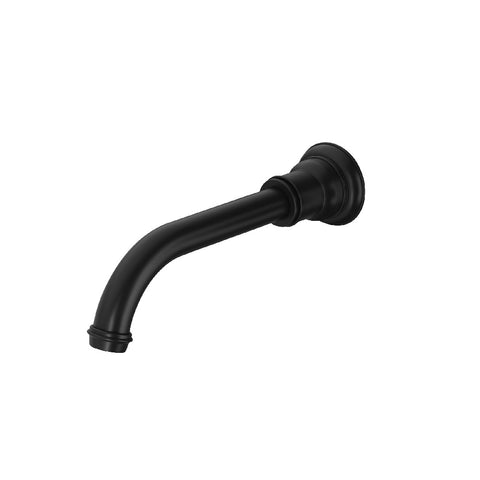 Phoenix Cromford Wall Basin / Bath Outlet 200mm Matte Black 134-7610-10