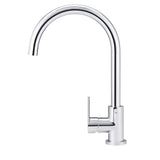 Meir Round Gooseneck Kitchen Mixer Tap Chrome MK03PD-C