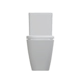 Caroma Luna Square Cleanflush Toilet Bottom Water Inlet White 846410W