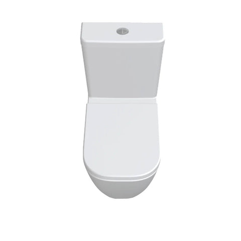 Caroma Luna Square Cleanflush Toilet Back Water Inlet White 846420W