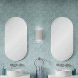 Fienza Empire Matte White Framed Mirror 450 x 900mm FMP4590W