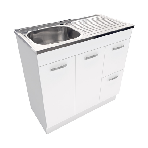 Fienza Citi 900mm Kitchen Sink & Vanity CIT90NKWR (4488979742780)