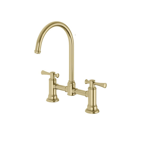 Phoenix Cromford Exposed Sink Set Brushed Gold 134-1070-12