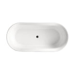 Hampton Freestanding Bath 1690x790x610mm Gloss White PBK-FBT1700